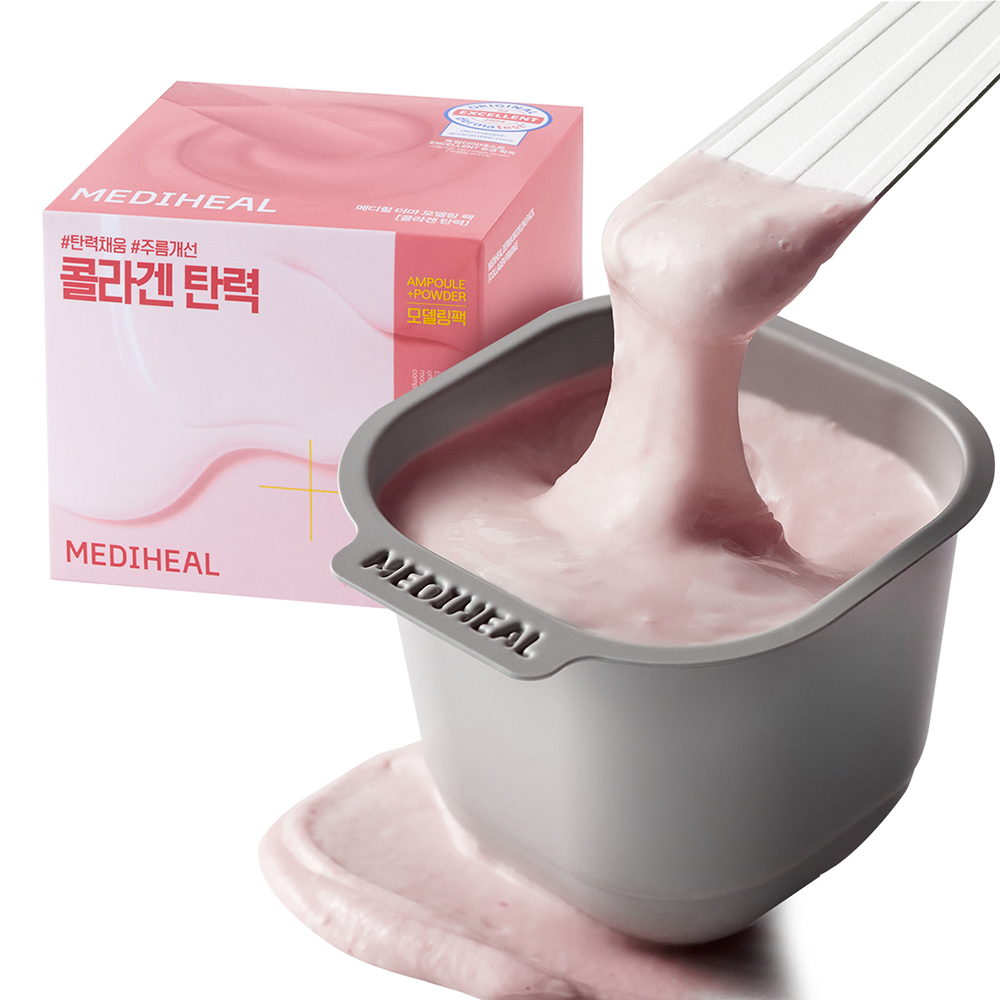MEDIHEAL Derma Modeling Pack Collagen Firming - masca de fata formulata cu colagen si ceramide, care contribuie la fermitatea pielii si la metinerea confortului cutanat - 28 gr + 2 ml