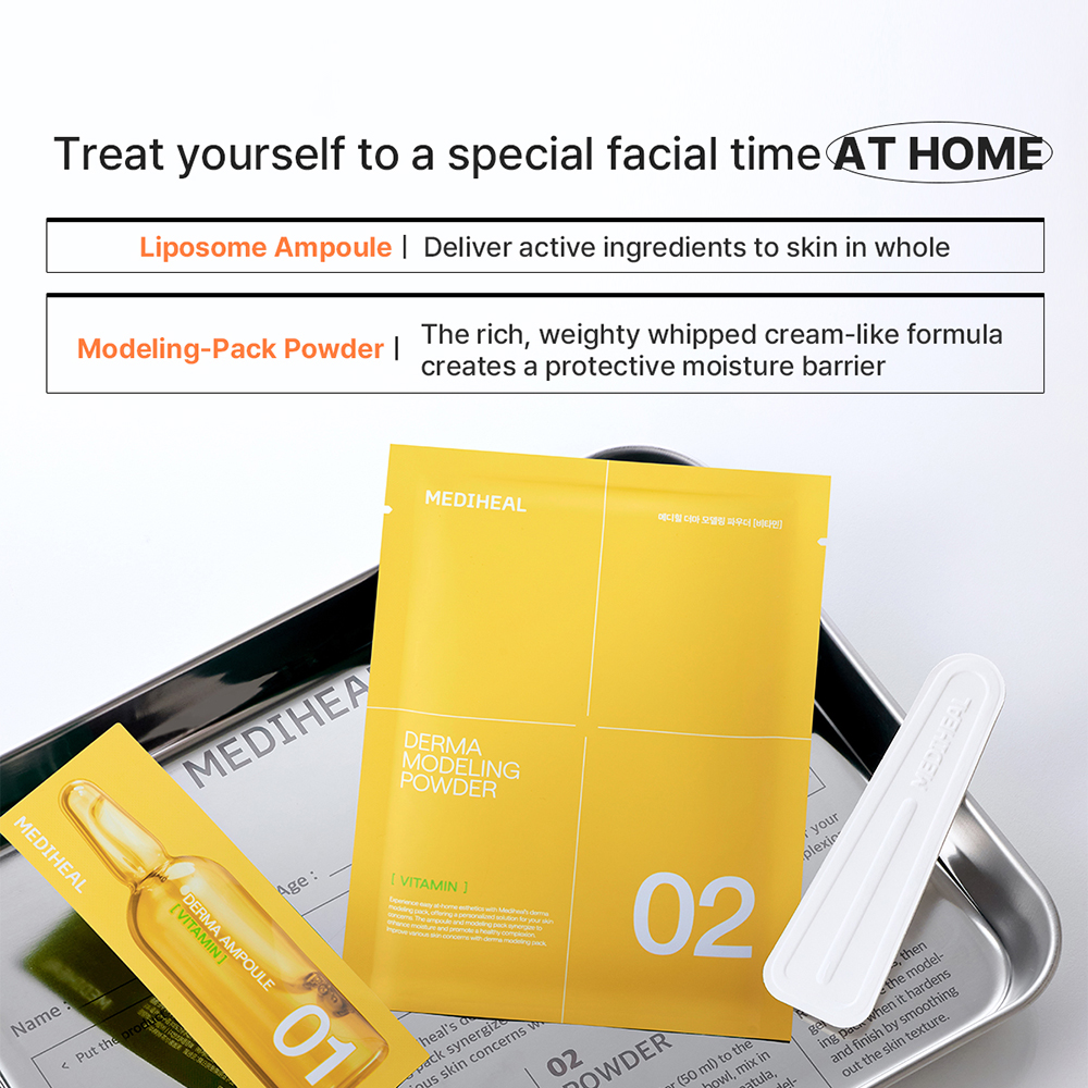 Derma Modeling Pack Vitamin Brightening Masca de fata 28 gr + 2 ml