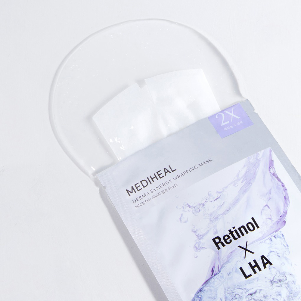 Derma Synergy Wrapping Sheet Mask Retinol X LHA Pore Masca de fata 25 ml