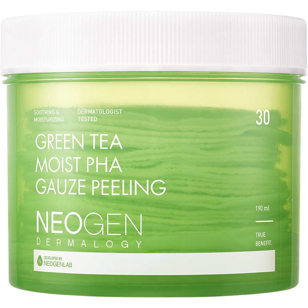 Dermalogy Green Tea Moist Pha Gauze Peeling Dischete exfoliante 30 buc 190 ml