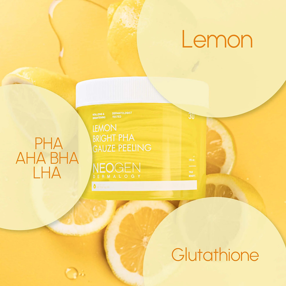 Dermalogy Lemon Bright Pha Gauze Peeling Dischete exfoliante 190 ml