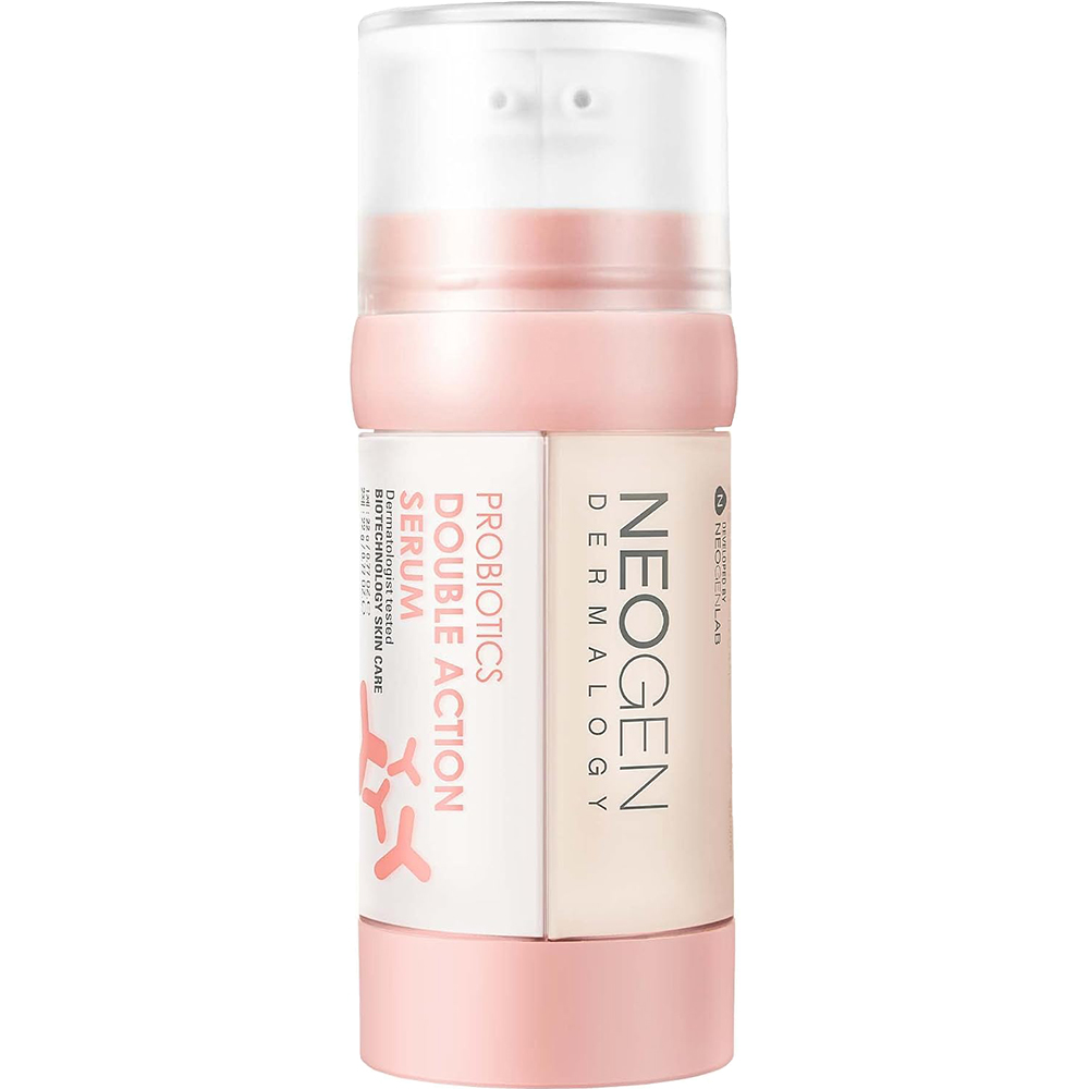 NEOGEN Dermalogy Probiotics Double Action, 22 gr/22 gr - Ser de fata formulat cu acid hialuronic si niacinamida, care contribuie la fermitatea si luminozitatea pielii si la metinerea barierei cutanate
