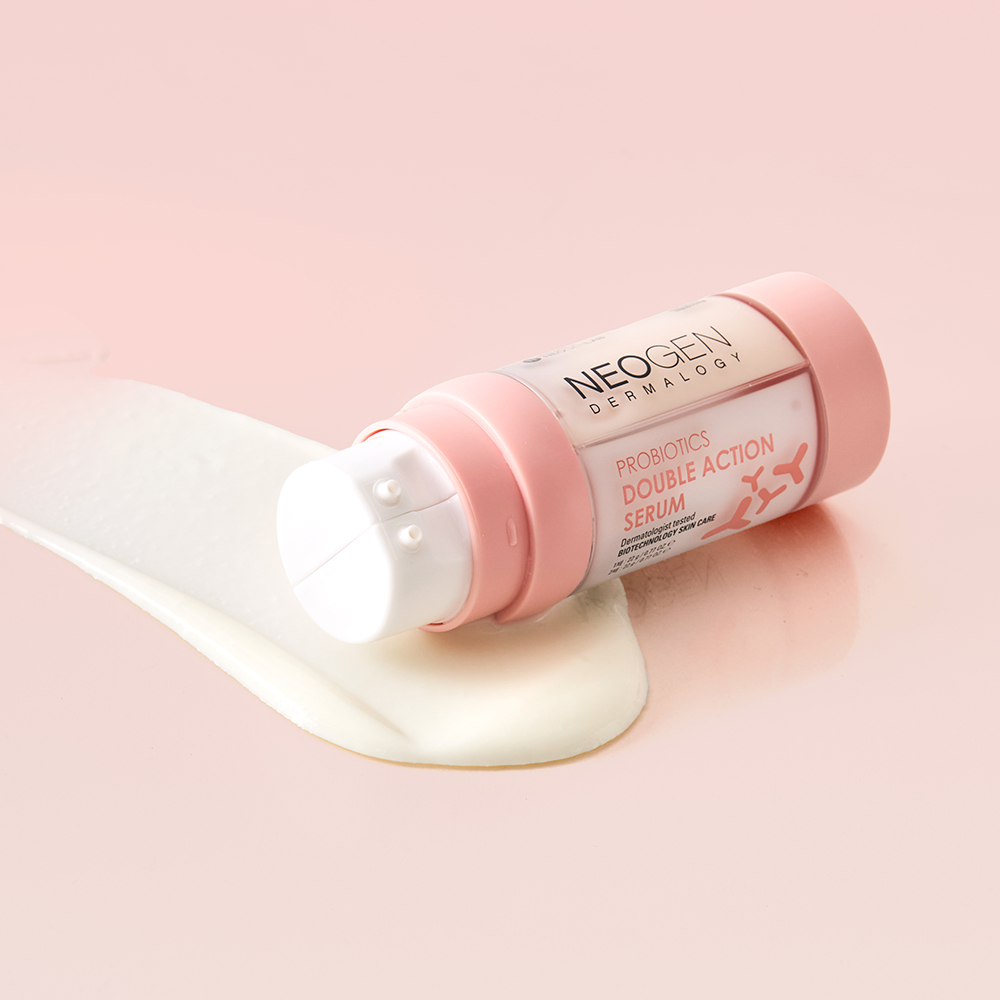 NEOGEN Dermalogy Probiotics Double Action, 22 gr/22 gr - Ser de fata formulat cu acid hialuronic si niacinamida, care contribuie la fermitatea si luminozitatea pielii si la metinerea barierei cutanate