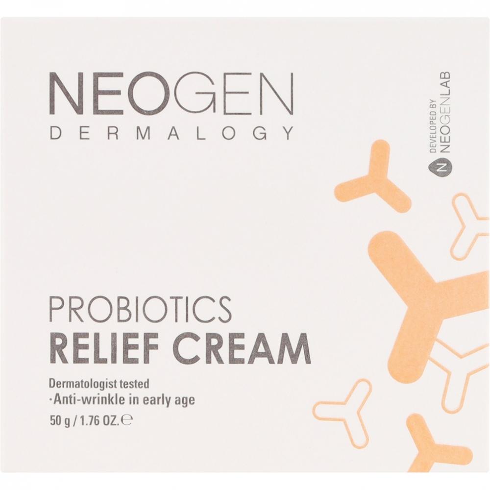 NEOGEN Dermalogy Probiotics Relief Cream, 50 ml - Crema de fata formulata cu Lactobacillus Ferment Lysate si Bifida Ferment Lysate, care contribuie la hidratarea pielii si la mentinerea confortului cutanat