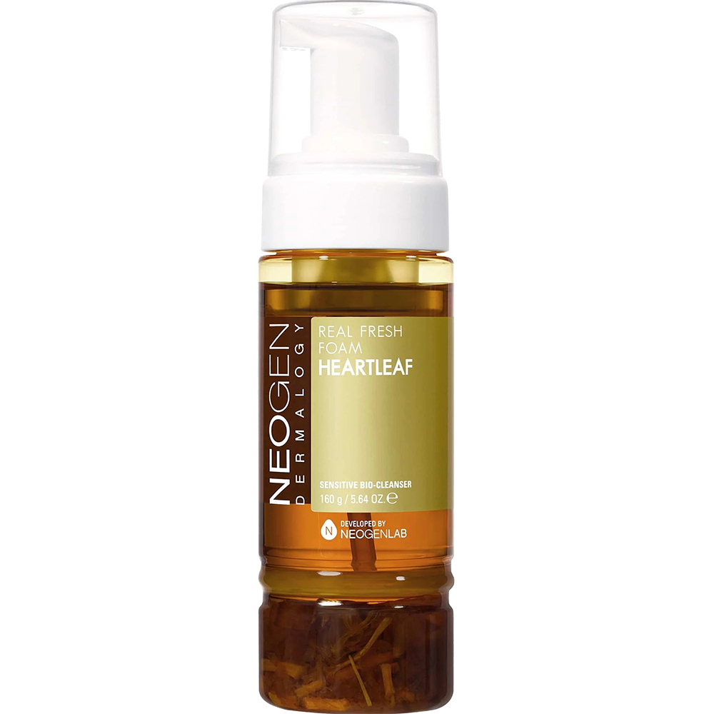 NEOGEN Dermalogy  Real Fresh Foam Heartleaf, 160 gr - Spuma de curatare formulata cu apa de Heartleaf si arbore de ceai, care contribuie la indepartarea impuritatilor, a excesului de sebum si a reziduurilor acumulate la nivelul pielii si al porilor