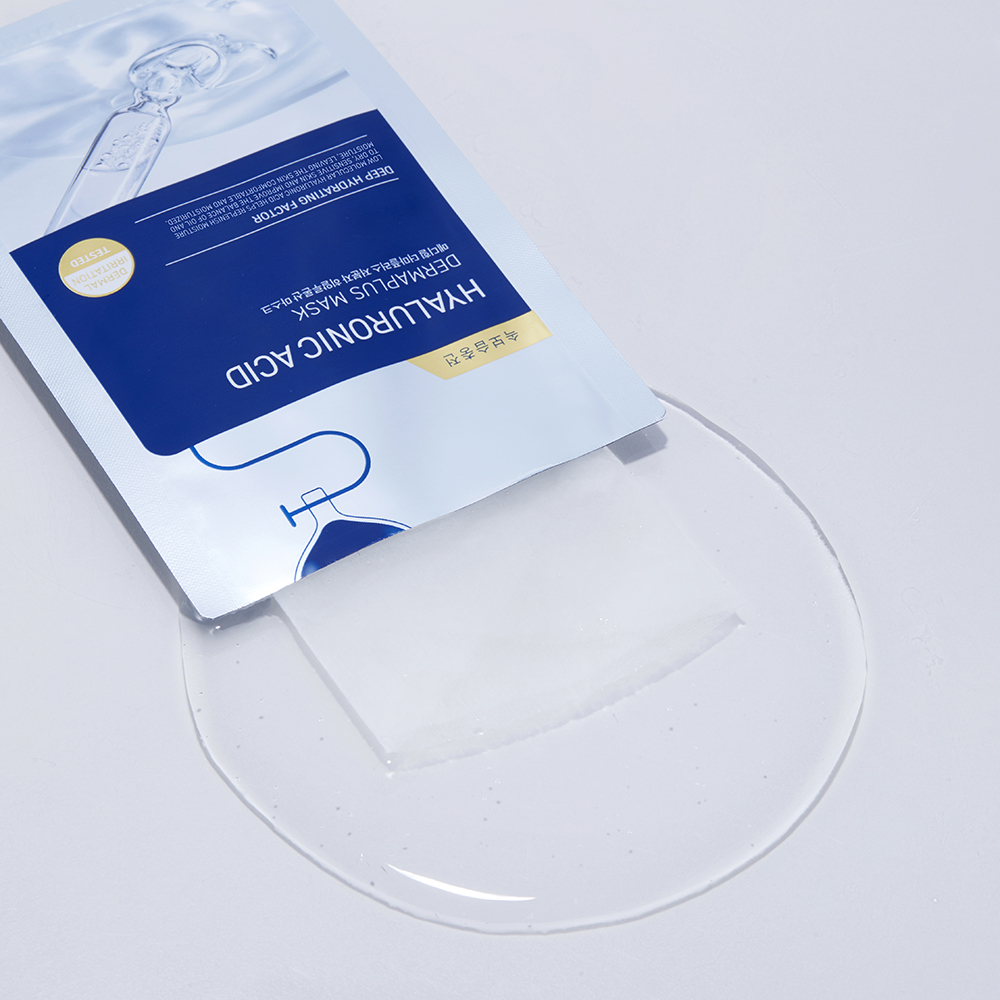 MEDIHEAL Dermaplus Low Molecular Hyaluronic Acid Mask 27 ml - Masca de fata formulata cu acid hialuronic si pantenol, care contribuie la hidratarea pielii si la metinerea confortului pielii