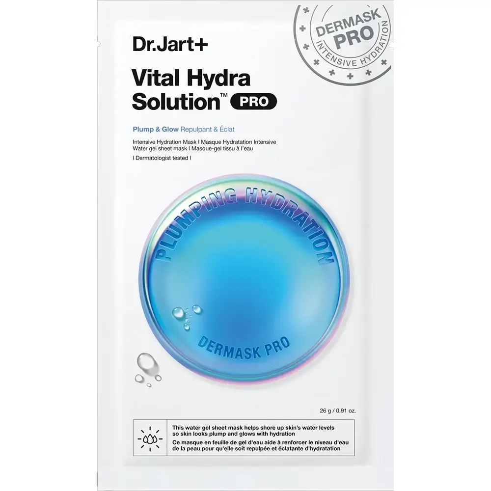 DR.JART+ Dermask Vital Hydra Solution PRO Masca hidratanta pentru fata 26 g - Hidratare intensa si reducerea liniilor fine, 26 gr