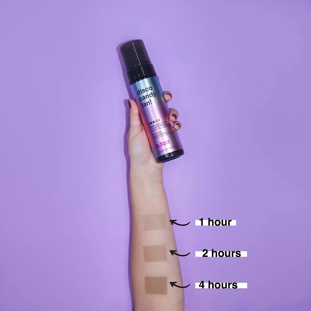 B.tan Disco Candy Spuma Autobronzanta Level 3 - Bronz Rapid si Rezistent, Parfum Dulce, 200 ml