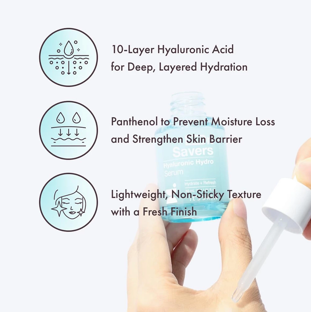 IT'S SKIN Dr. Savers Hyaluronic Serum Ser de fata - hidratare si luminozitate, 30 ml