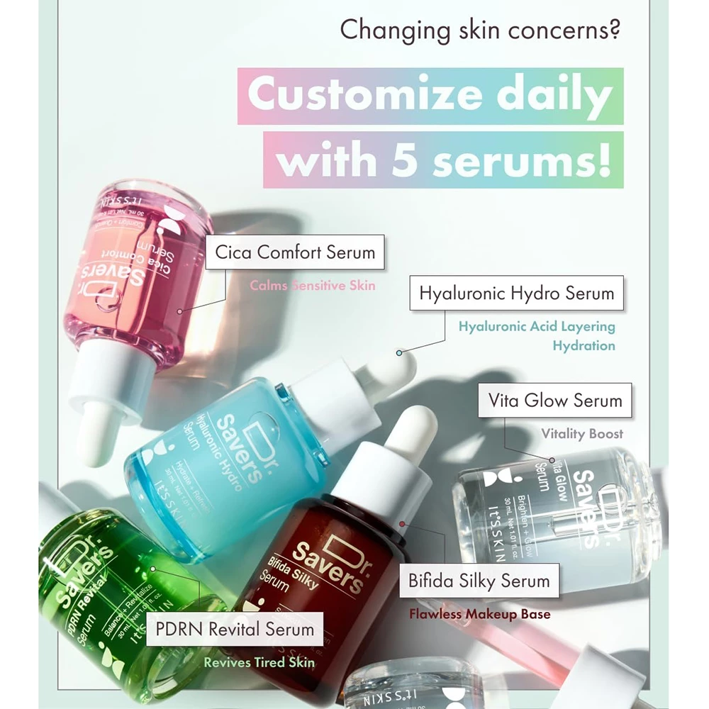 IT'S SKIN Dr. Savers Hyaluronic Serum Ser de fata - hidratare si luminozitate, 30 ml