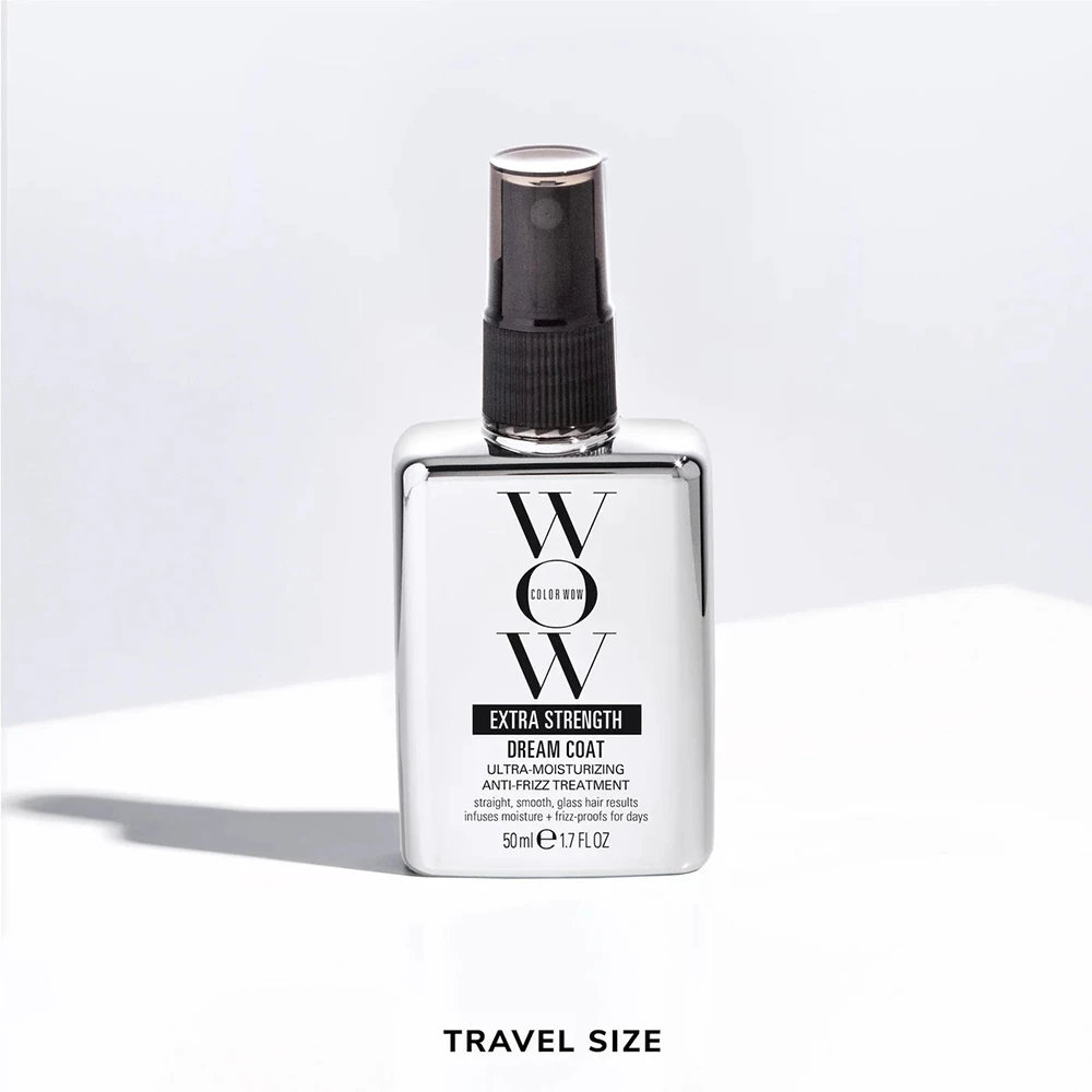 COLOR WOW Dream Coat Spray pentru par Extra Strength - Anti-frizz si protectie termica pentru hidratare intensa, 50 ml