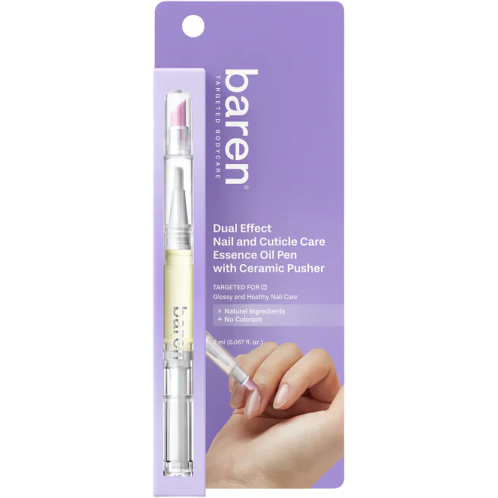 Dual Effect Nail and Cuticle Care Essence Oil Pen with Ceramic Pusher Ulei de unghii 2 ml