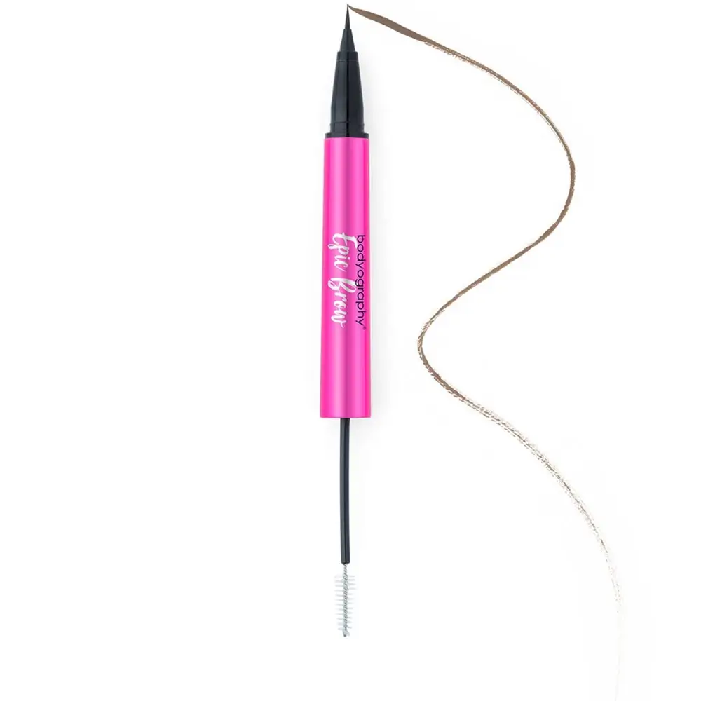 BODYOGRAPHY Epic Brow Gel Creion pentru Sprancene Ash - Gel si Creion 2 in 1 pentru Sprancene, Definire Precisa si Fixare Rezistenta, 2 ml