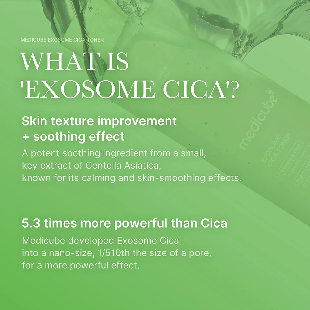 MEDICUBE Exosome Cica Toner Toner Calmant Facial - Calmarea Pielii si Hidratare Profunda, 210 ml
