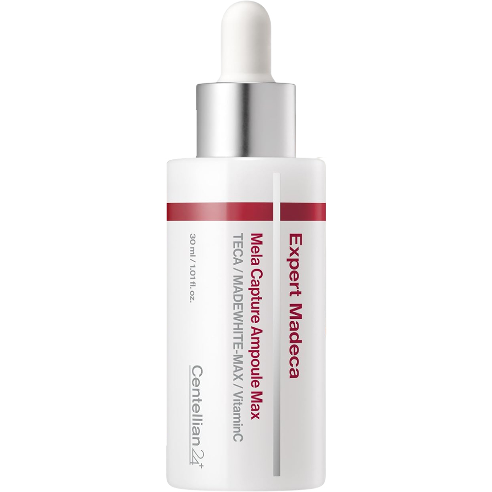 CENTELLIAN24 Expert Madeca Mela Capture Ampoule Max, 30 ml - Ser de fata formulat cu vitamina C si niacinamida, care contribuie la corectarea nuantei neuniforme a pielii si la reducerea petelor pigmentare