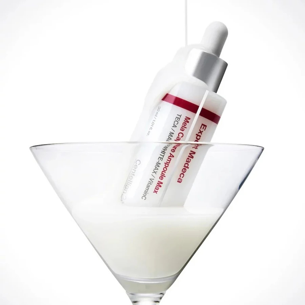 CENTELLIAN24 Expert Madeca Mela Capture Ampoule Max, 30 ml - Ser de fata formulat cu vitamina C si niacinamida, care contribuie la corectarea nuantei neuniforme a pielii si la reducerea petelor pigmentare