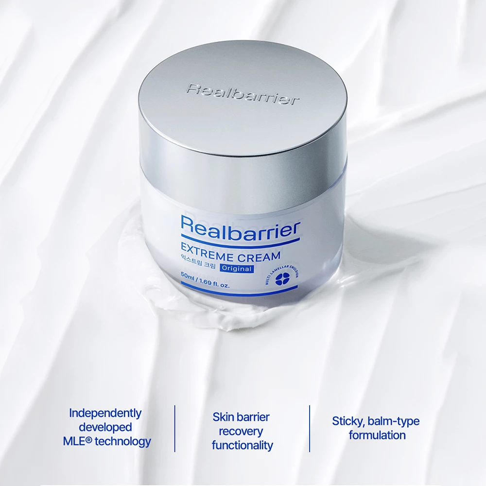 REAL BARRIER Extreme Renewal Crema pentru fata Ultra-Hidratanta - Reparare Bariera si Hidratare Intensa 72H, 50 ml