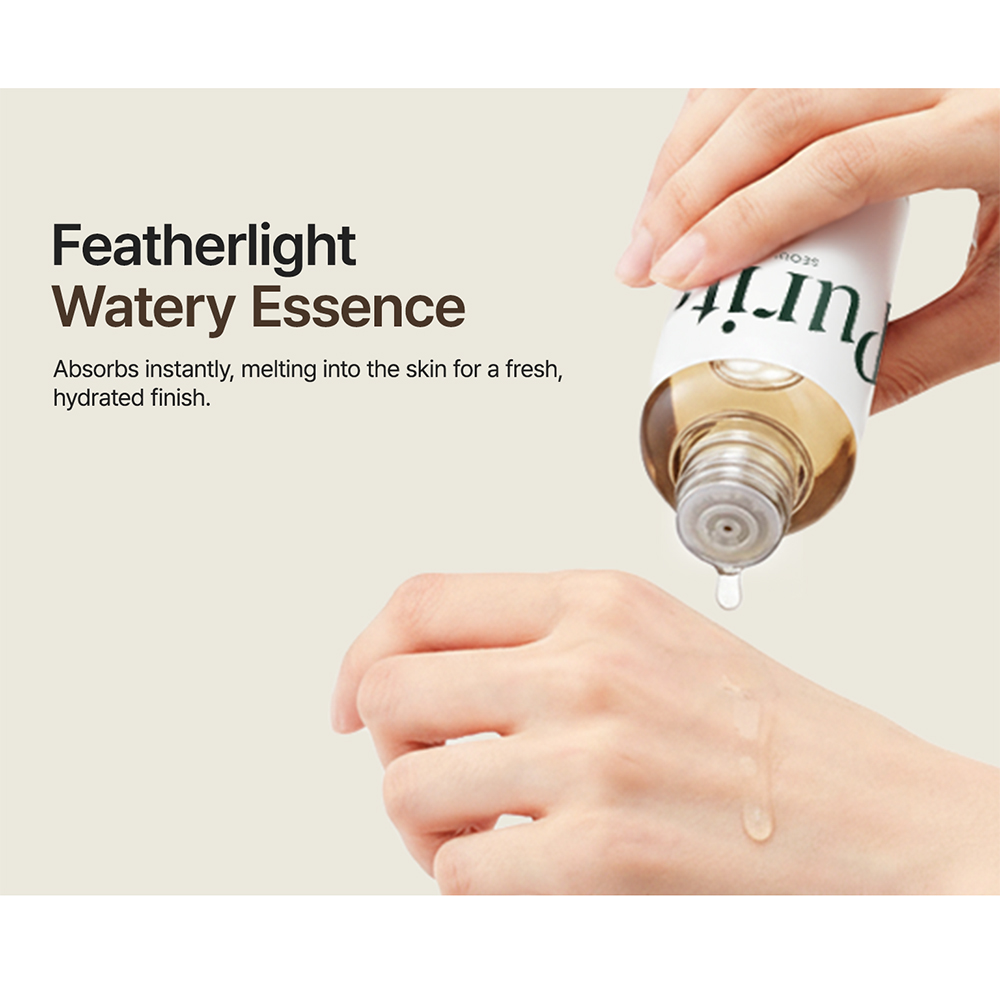 PURITO Fermented Complex Essence Toner - Esenta tonica iluminatoare cu Niacinamida si Adenozina pentru hidratare intensa si stralucire, 150 ml