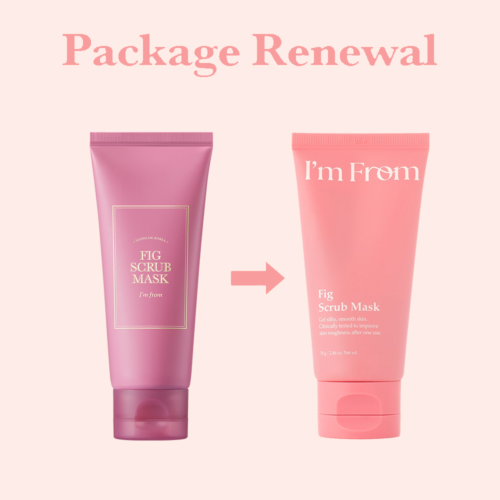 I'M FROM Fig Scrub Mask 70 gr - Masca de fata formulata cu pudra de smochine si zahar negru fin macinat, care contribuie la exfoliere si la metinerea unui nivel optim de hidratare