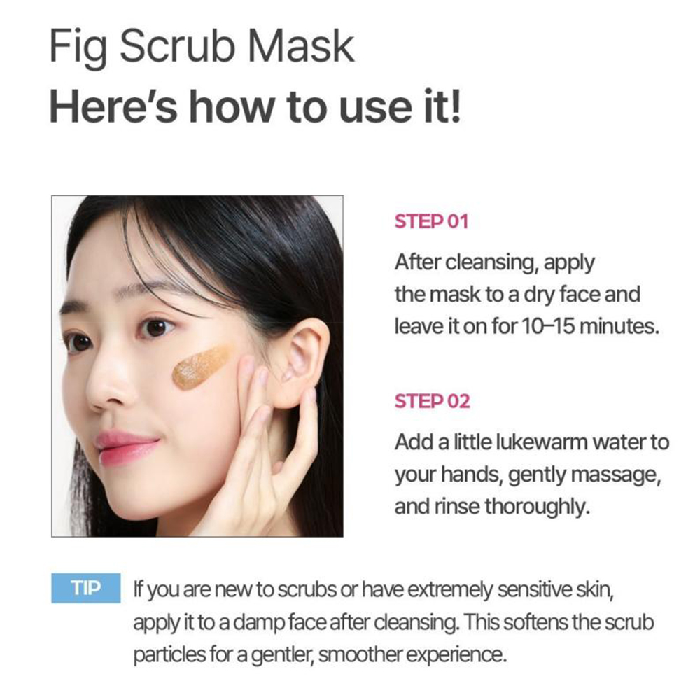 I'M FROM Fig Scrub Mask 70 gr - Masca de fata formulata cu pudra de smochine si zahar negru fin macinat, care contribuie la exfoliere si la metinerea unui nivel optim de hidratare