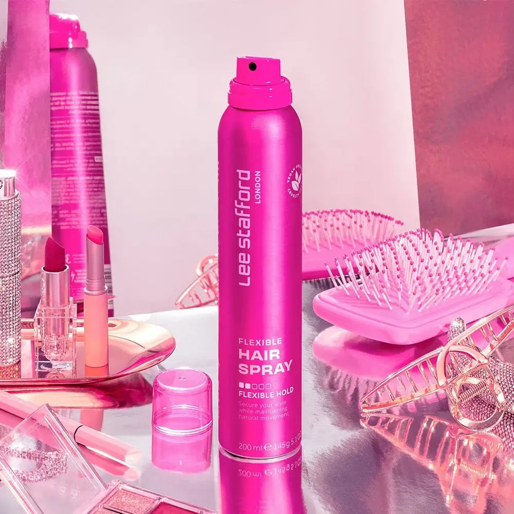 Lee Stafford Flexible Hairspray Spray Fixativ Usor - Fixare Flexibila si Stralucire Naturala, 200 ml