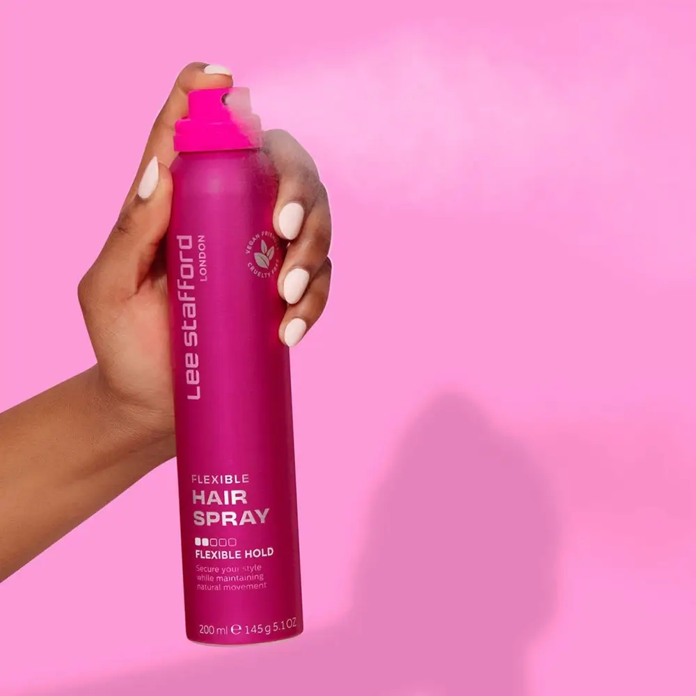 Lee Stafford Flexible Hairspray Spray Fixativ Usor - Fixare Flexibila si Stralucire Naturala, 200 ml