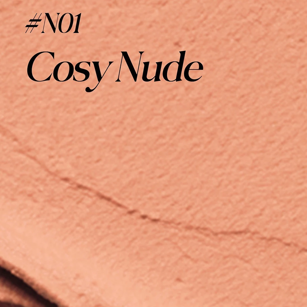 Fluffy Velvet Cushion Blush N01 Cozy Nude Fard de obraz - finish mat si estompare fara urme, 4 gr