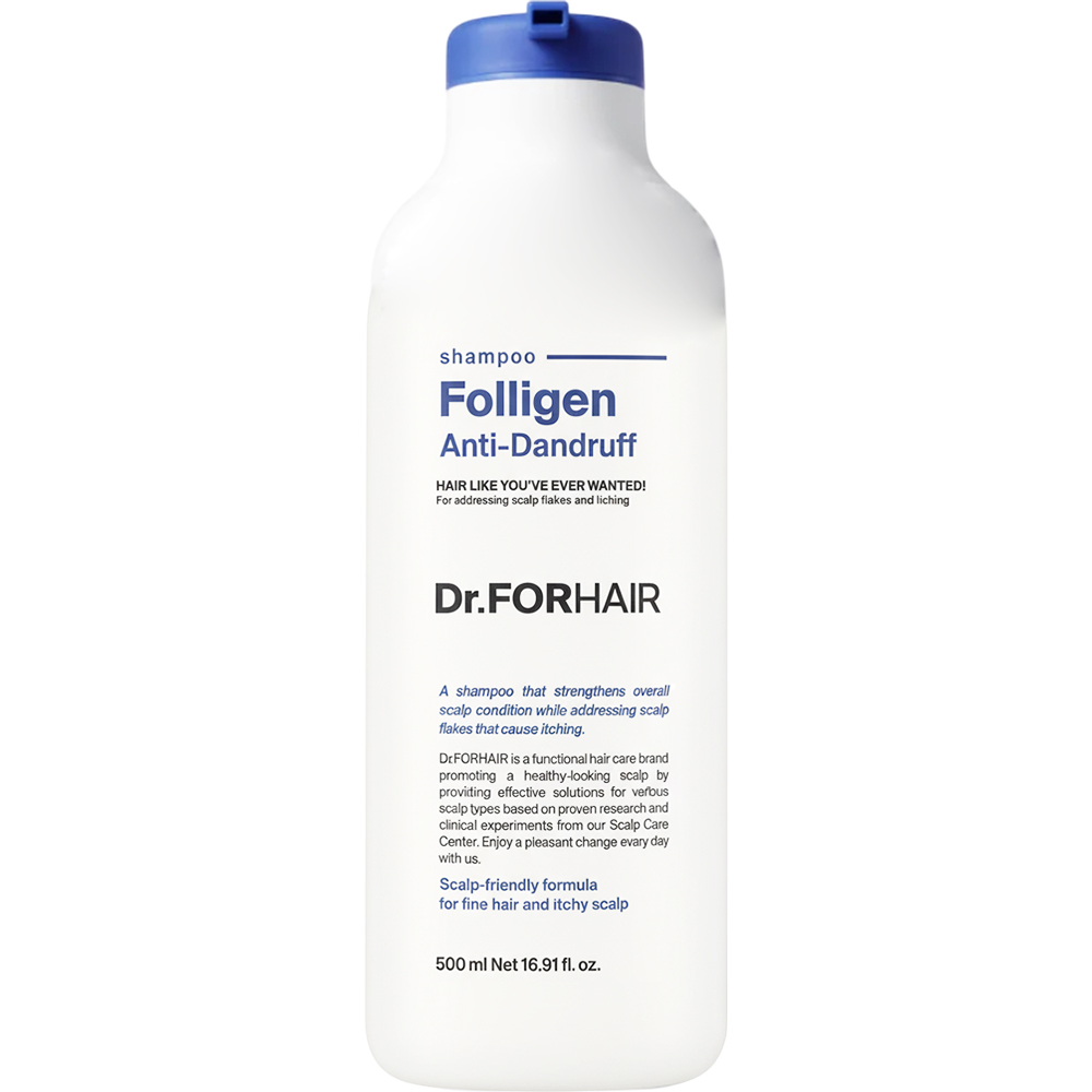 Dr. FORHAIR Folligen Anti-Dandruff Shampoo sampon - revitalizare si rezistenta, 500 ml