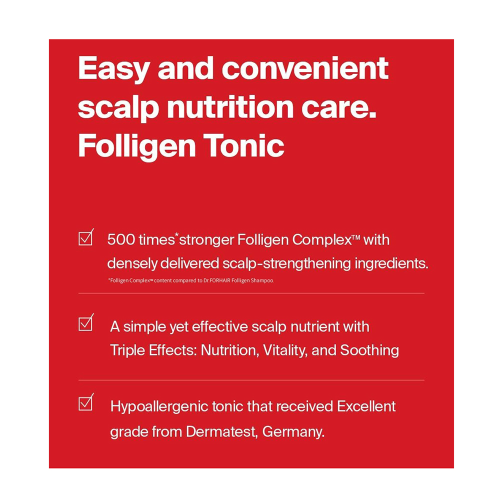 Dr. FORHAIR Folligen Scalp Tonic 120 ml - Ingrijire avansata pentru un scalp echilibrat si un par mai puternic