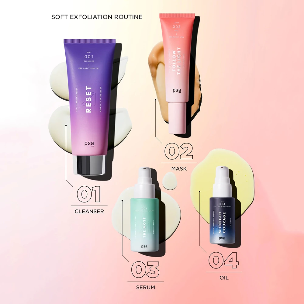 PSA Follow the Light Crema Exfolianta cu Vitamina C - Stralucire si Uniformizare Ten, 50 ml