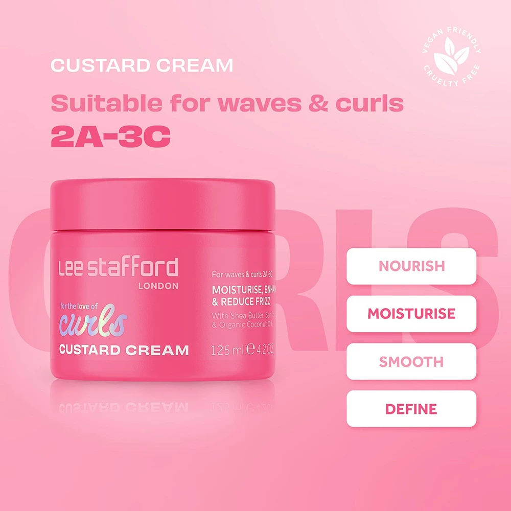 Lee Stafford Collection Curd Custard Cream - Definire bucle si Hranire profunda, 125ml