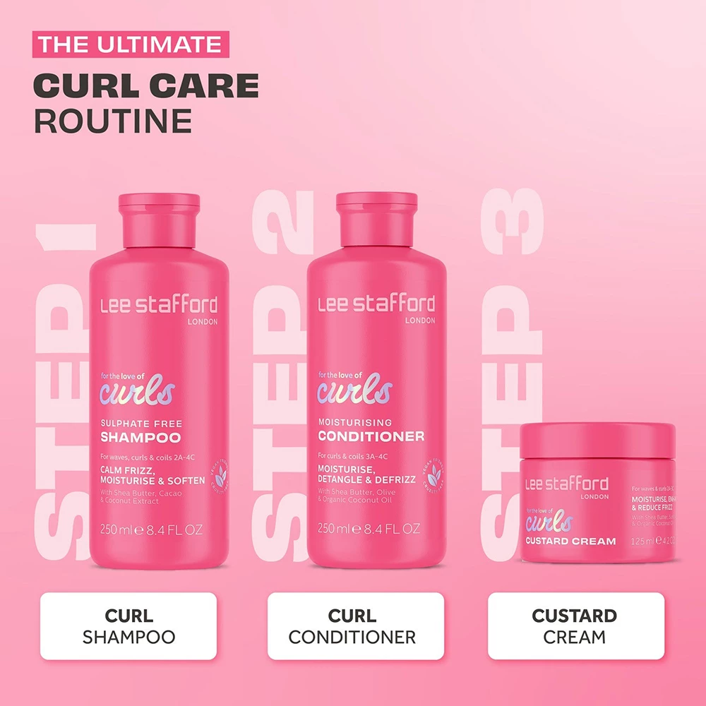 Lee Stafford Collection Curd Custard Cream - Definire bucle si Hranire profunda, 125ml