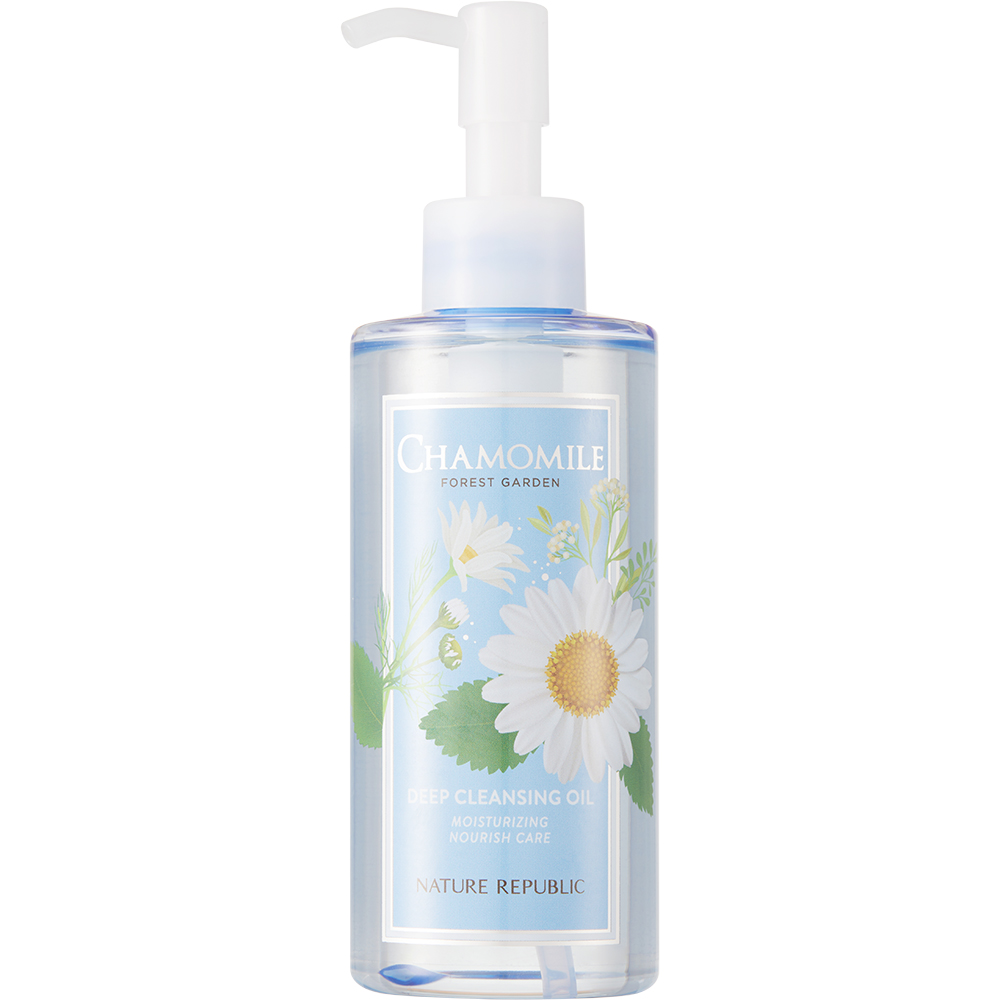 Nature Republic Forest Garden Chamomile Cleansing Oil – Ulei de Curățare cu Mușețel pentru Ten Gras și Mixt, 200 ml | K-beauty