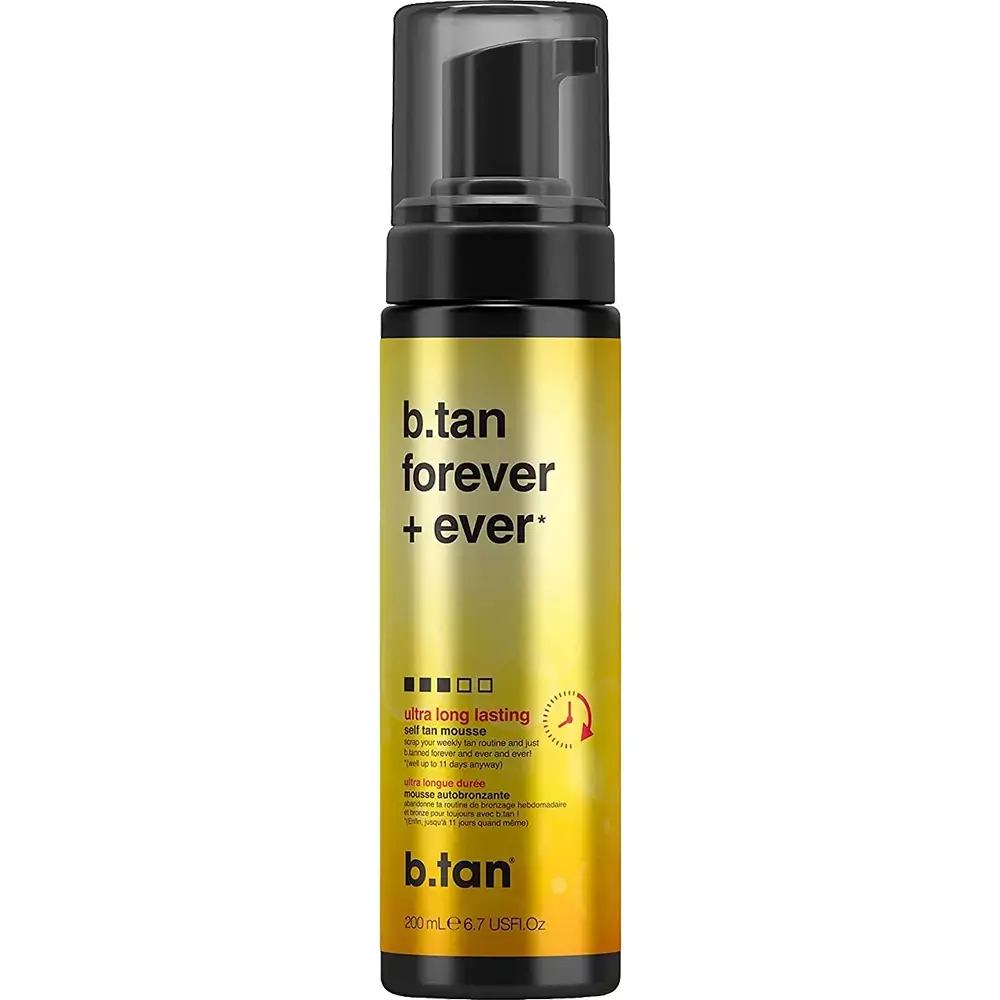 B.tan Forever + Ever Spuma Autobronzanta Nivel 3 - Bronz Intens si Stralucire de pana la 11 zile, 200 ml