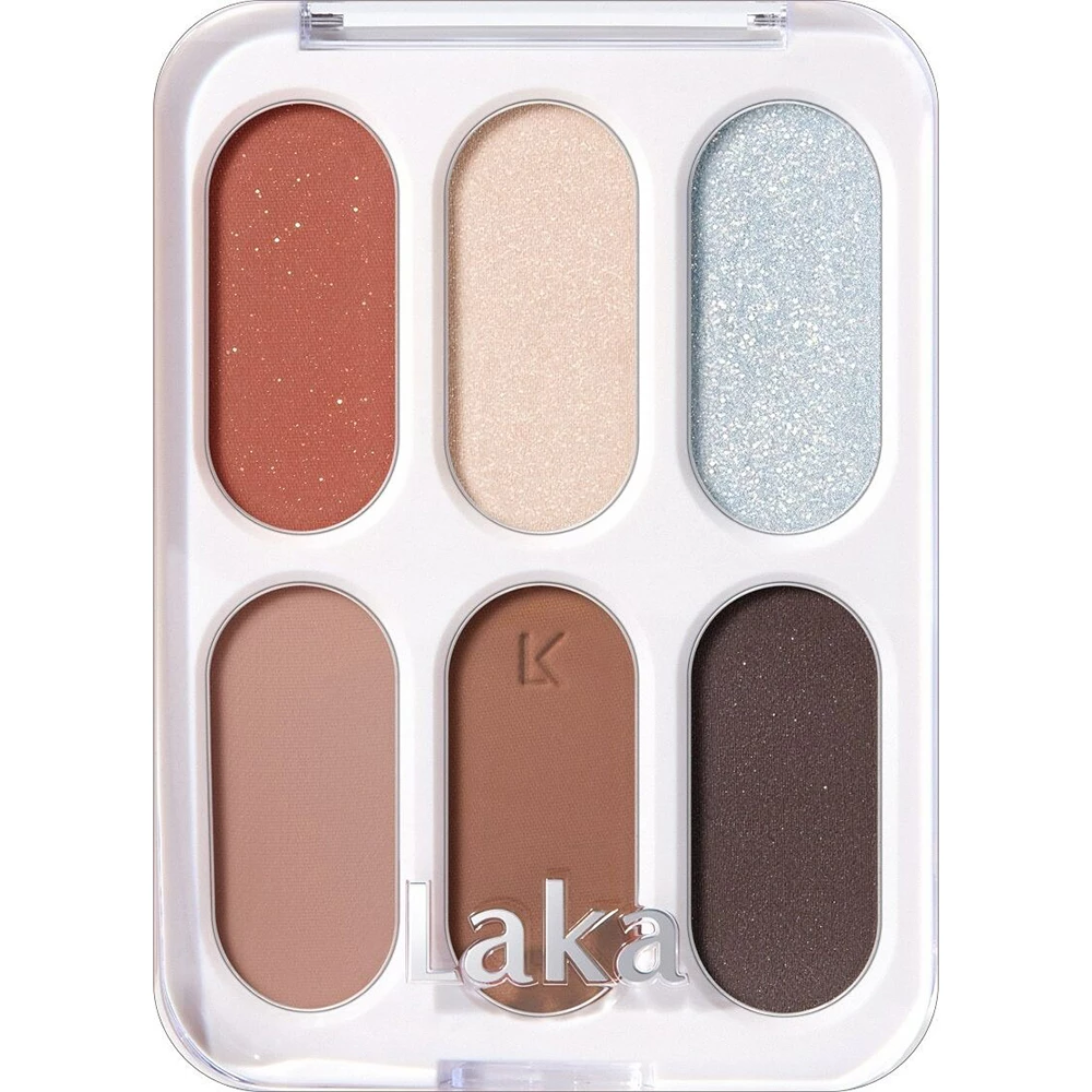 LAKA Forever6 Eye Palette fard de pleoape 01 Beginning - aderenta si rezistenta, 7 gr