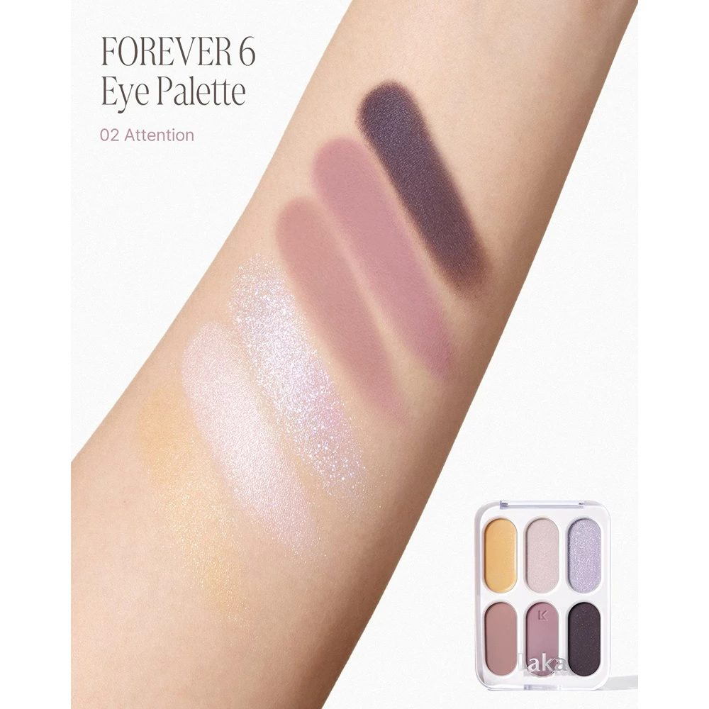 LAKA Forever6 Eye Palette Fard de pleoape 02 Attention - profunzime si echilibru, 7 gr