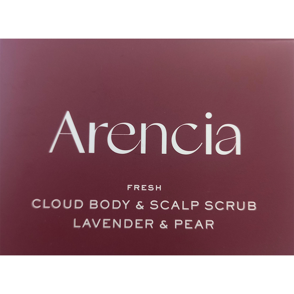 ARENCIA Fresh Cloud Body and Scalp Scrub Lavender and Pear, 260 gr - emulsie de corp formulata cu sare frantuzeasca si uleiuri vegetale, care contribuie la exfolierea delicata si la curatarea pielii intr-un singur pas