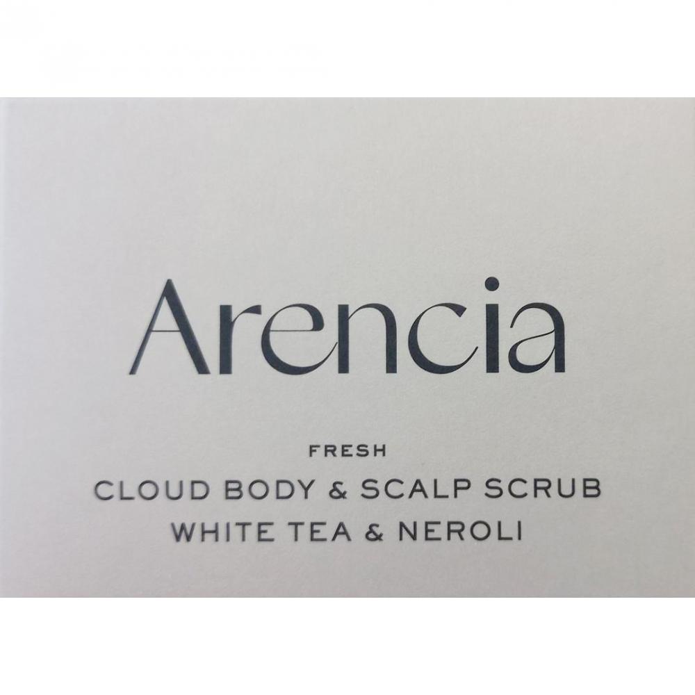 ARENCIA Fresh Cloud Body and Scalp Scrub White Tea and Neroil 260 gr - exfoliant de corp formulat cu sare frantuzeasca si uleiuri vegetale, care contribuie la exfolierea delicata si la mentinerea confortului dupa clatire