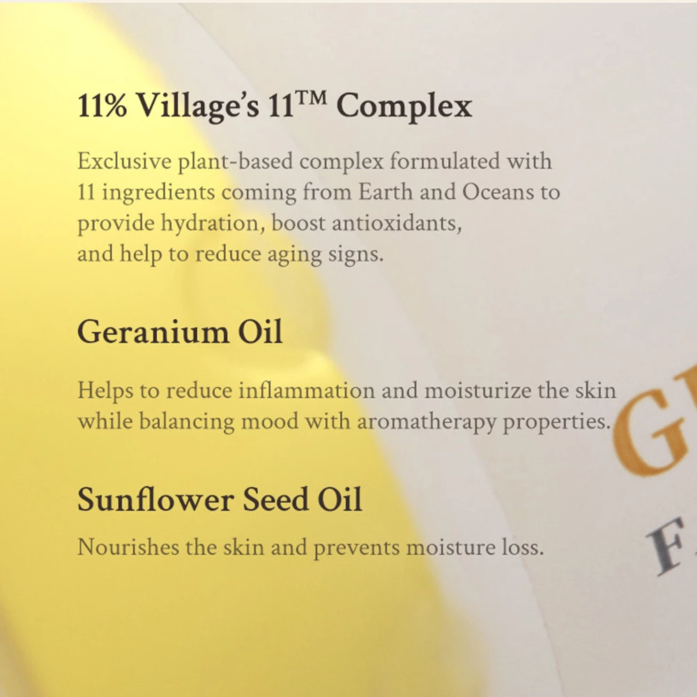 VILLAGE 11 FACTORY Fresh Dewy Ser facial cu geranium - Hidratare intensa si echilibrare sebum, 100 ml