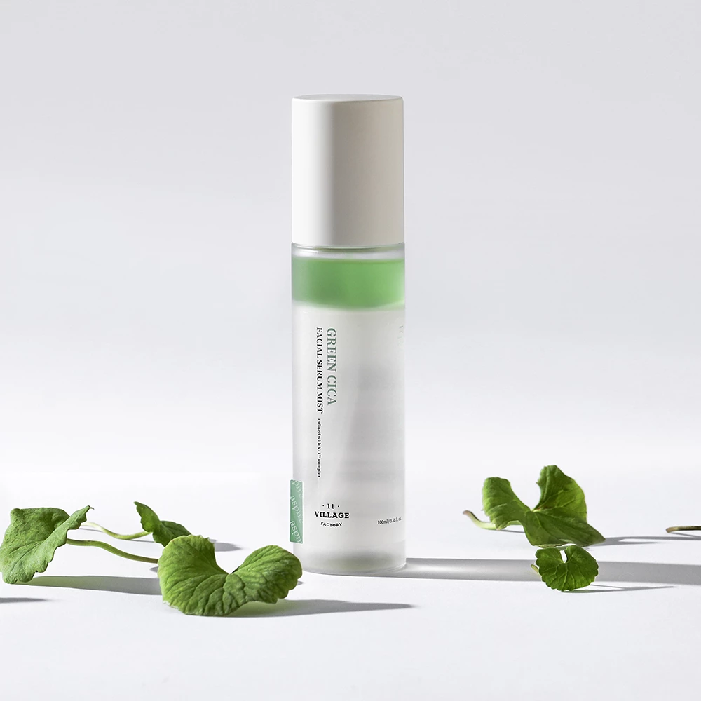 VILLAGE 11 FACTORY Fresh Dewy Green ser facial calmant - hidratare si calmare cu Cica si ceai verde, 100 ml