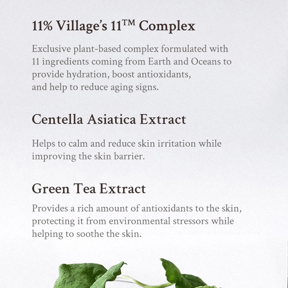 VILLAGE 11 FACTORY Fresh Dewy Green ser facial calmant - hidratare si calmare cu Cica si ceai verde, 100 ml