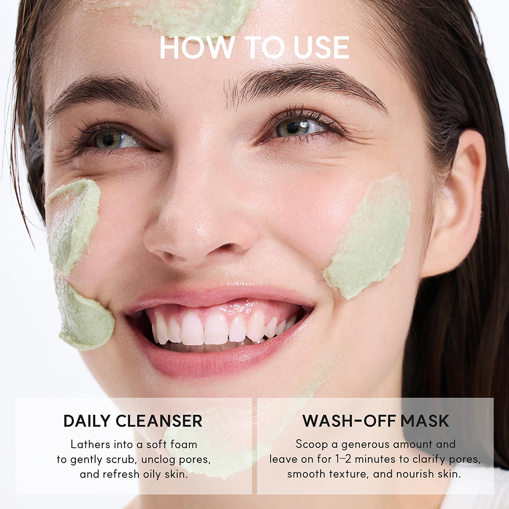 ARENCIA Fresh Green Rice Mochi Cleanser, 120 gr - balsam de curatare formulat cu pudra de orez si extract de ceai verde, care contribuie la curatarea porilor si la indepartarea excesului de sebum
