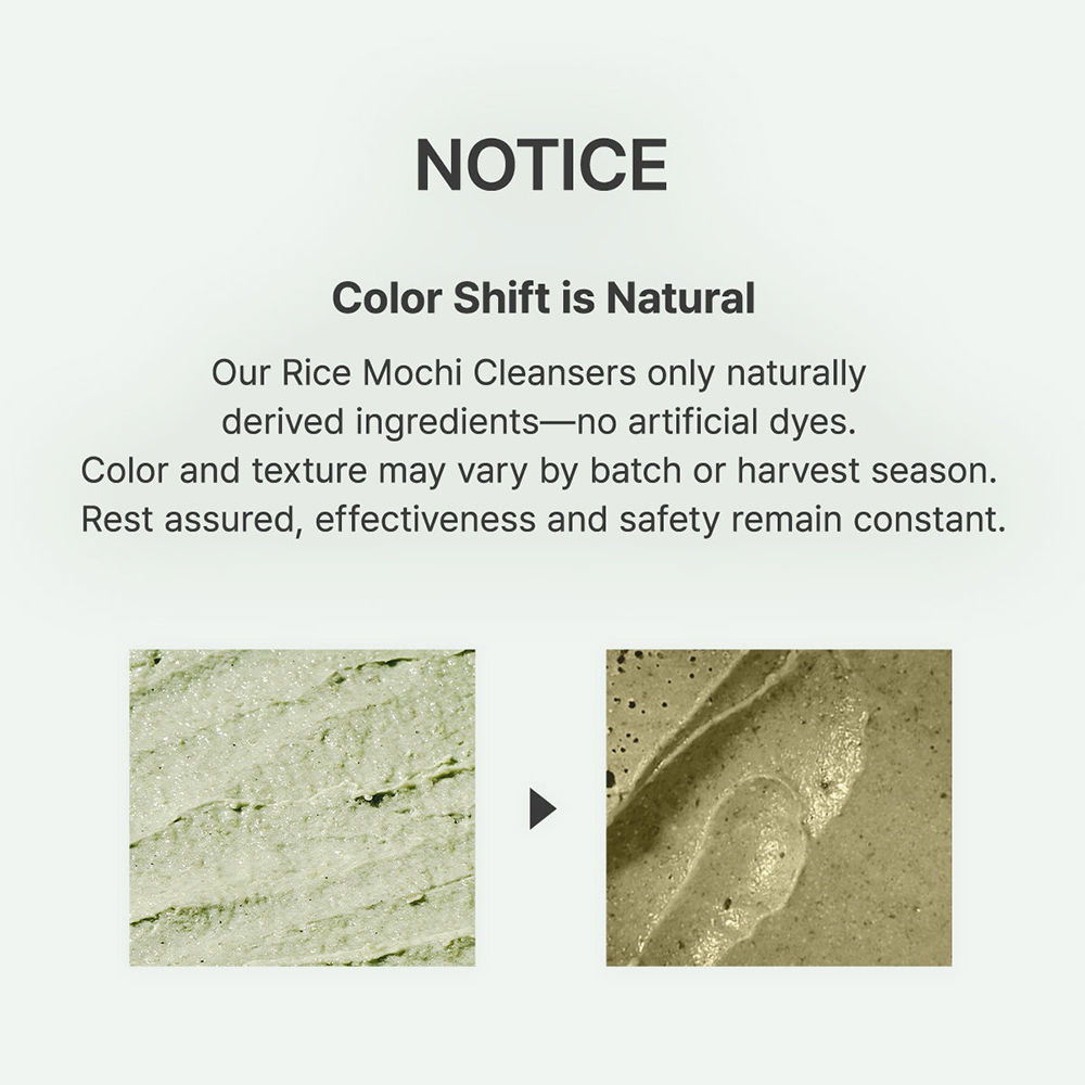 ARENCIA Fresh Green Rice Mochi Cleanser, 120 gr - balsam de curatare formulat cu pudra de orez si extract de ceai verde, care contribuie la curatarea porilor si la indepartarea excesului de sebum