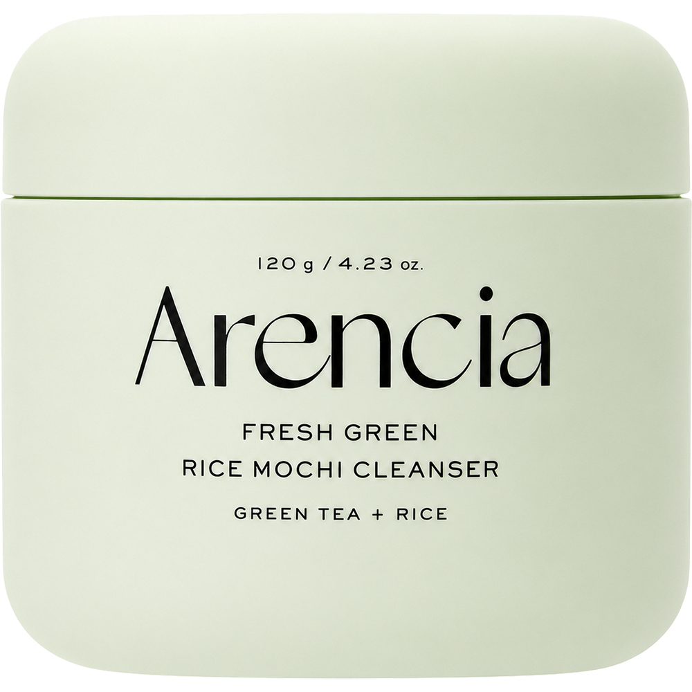 ARENCIA Fresh Green Rice Mochi Cleanser, 120 gr - balsam de curatare formulat cu pudra de orez si extract de ceai verde, care contribuie la curatarea porilor si la indepartarea excesului de sebum
