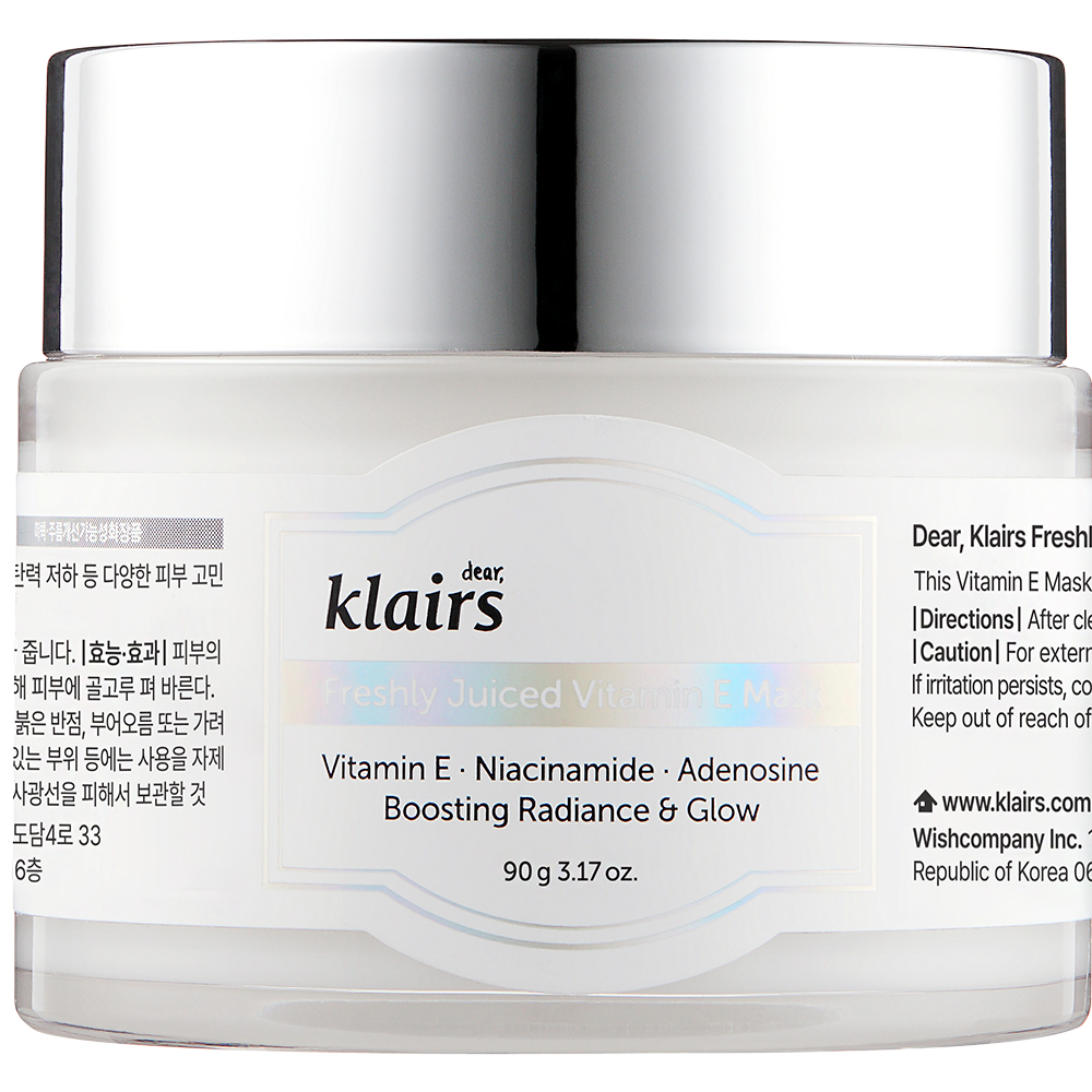 Dear Klairs Freshly Juiced Masca de Fata cu Vitamina E - Hidratare Intensa si Protectie UV, 90 ml