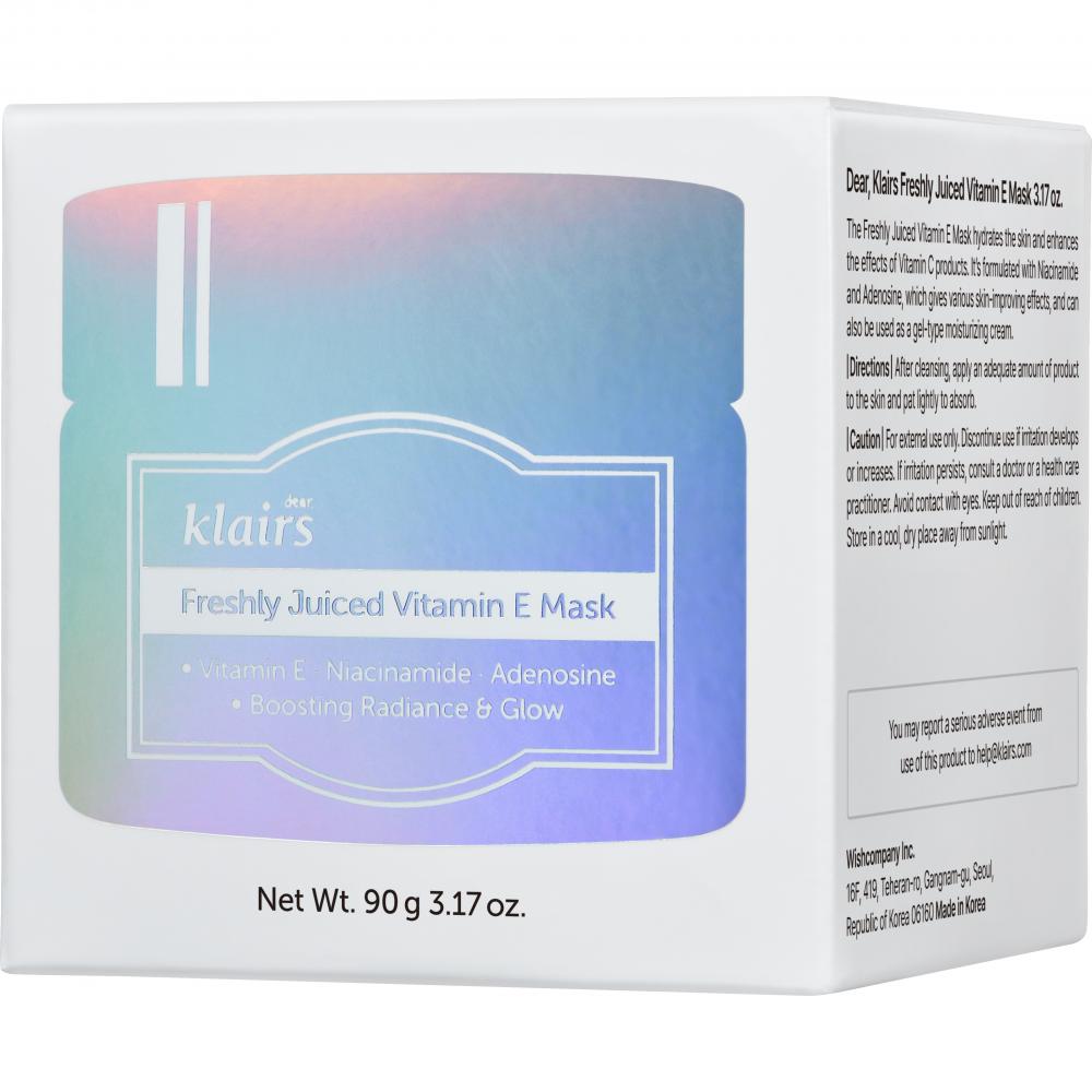 Dear Klairs Freshly Juiced Masca de Fata cu Vitamina E - Hidratare Intensa si Protectie UV, 90 ml