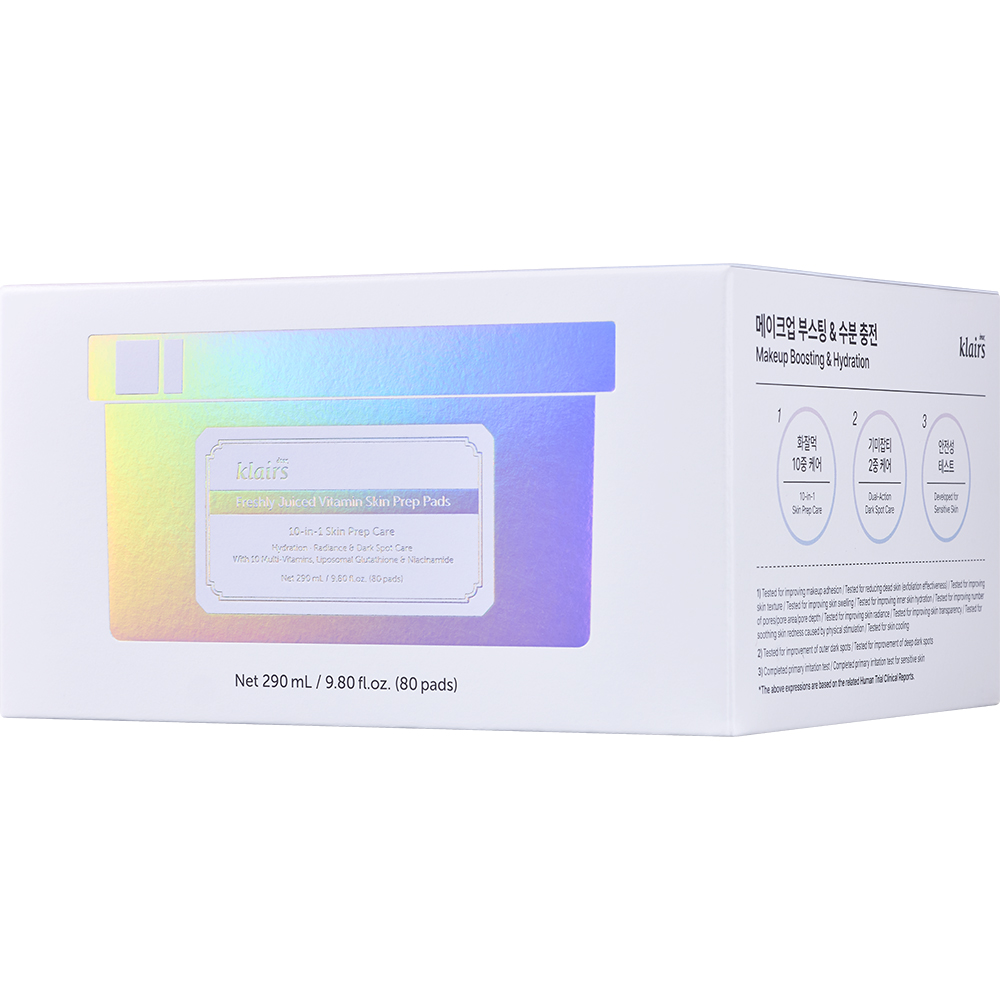 Freshly Juiced Vitamin Skin Prep Pads Dischete 290 ml