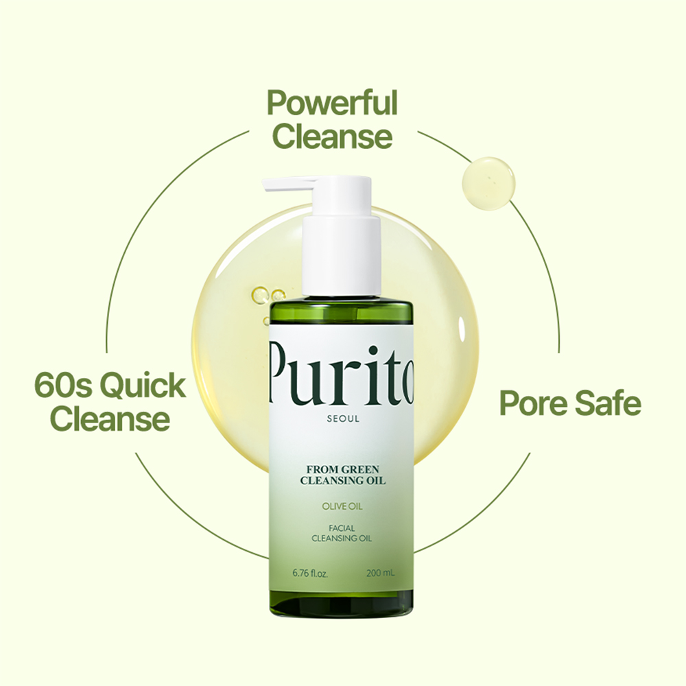 PURITO From Green Ulei de Curatare Calmanta - Demachiant Hidratant si Antioxidant, 200 ml