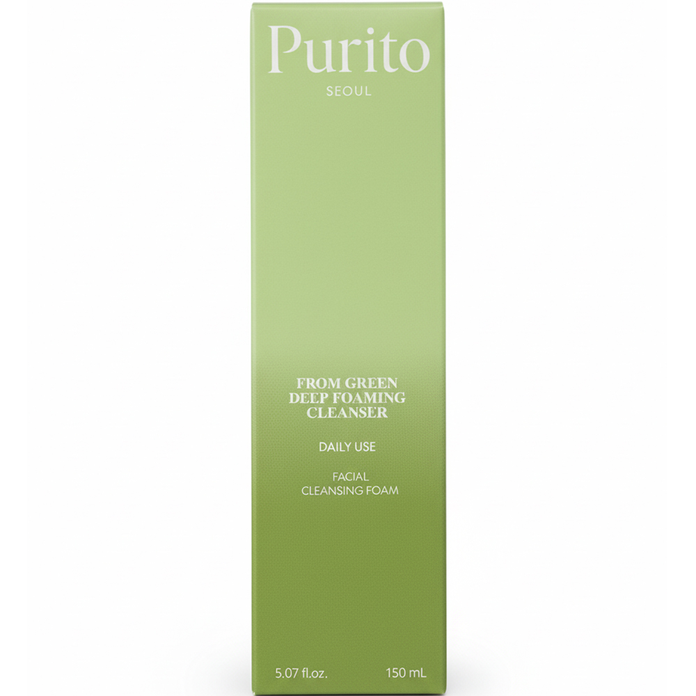 PURITO From Green Spuma de Curatare pentru Fata 150 ml - Curatare Delicata si Hidratare Optima, pH Echilibrat 5.5, pentru Ten Sensibil