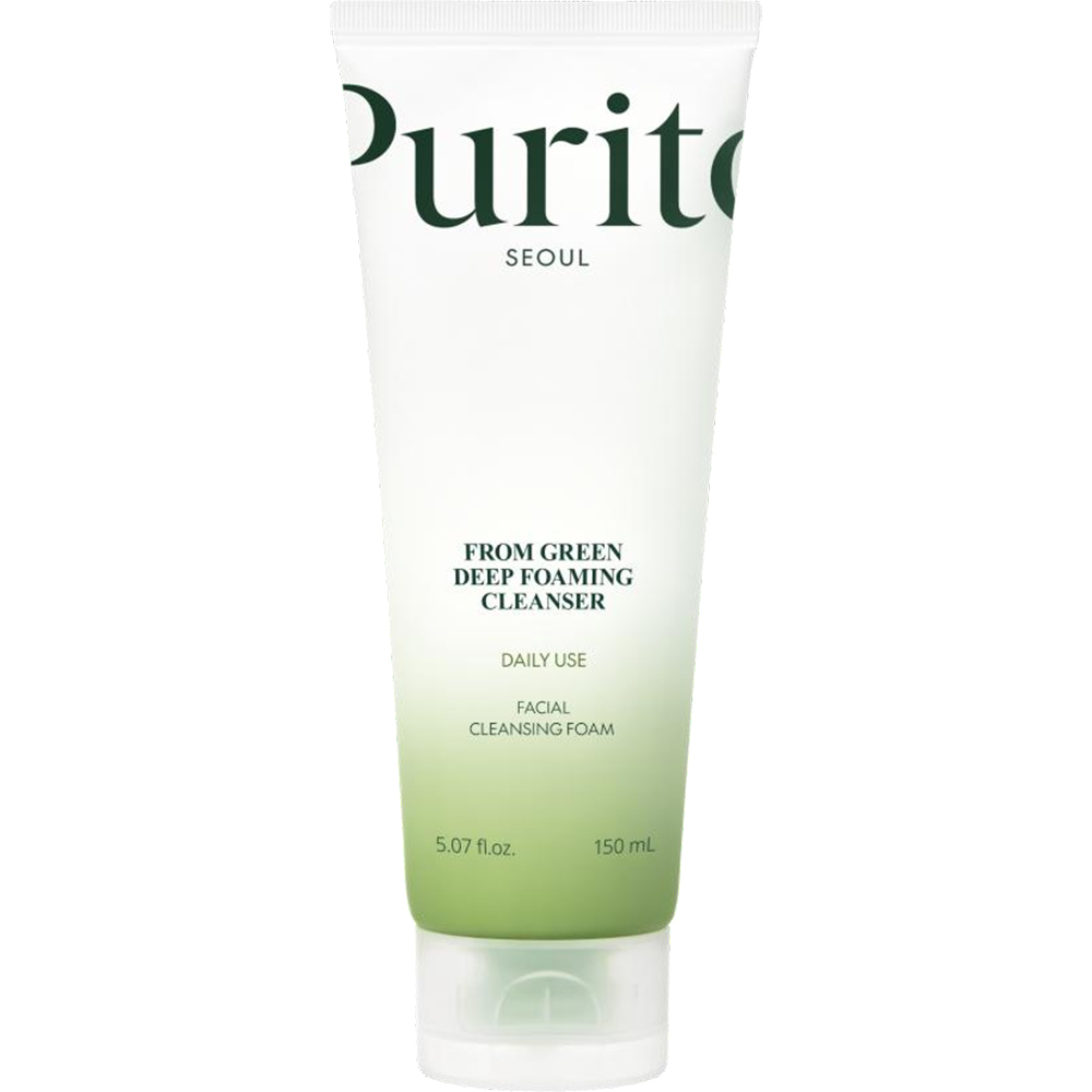PURITO From Green Spuma de Curatare pentru Fata 150 ml - Curatare Delicata si Hidratare Optima, pH Echilibrat 5.5, pentru Ten Sensibil